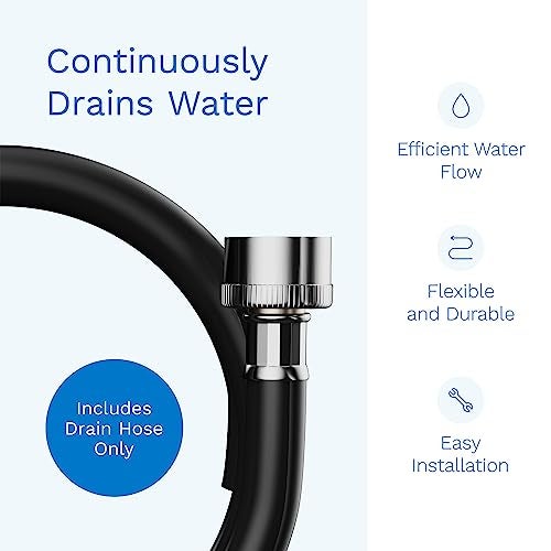 hOmeLabs Dehumidifier Drain Hose, ¾ Inch Connection, 5’, 5 Feet, Flexible PVC, Black - Image 5
