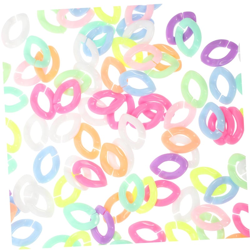 Colorful Self Buckling Chains For Necklace Making 900 Pieces 3 Pack Craft Accessories - Image 2