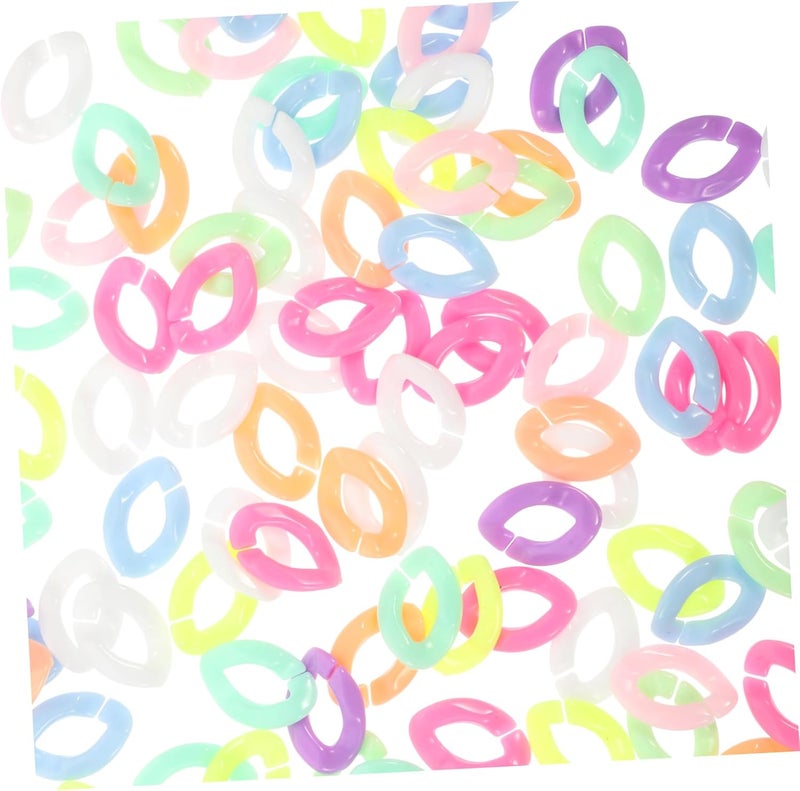 Colorful Self Buckling Chains For Necklace Making 900 Pieces 3 Pack Craft Accessories - Image 1