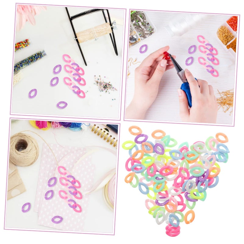 Colorful Self Buckling Chains For Necklace Making 900 Pieces 3 Pack Craft Accessories - Image 4