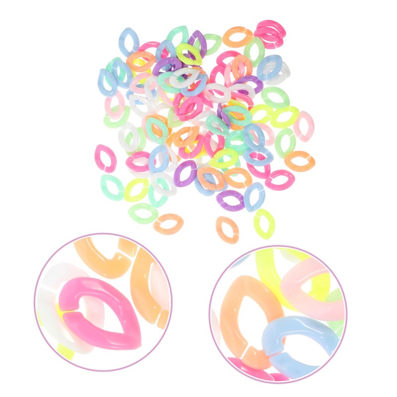 Colorful Self Buckling Chains For Necklace Making 900 Pieces 3 Pack Craft Accessories - Image 5