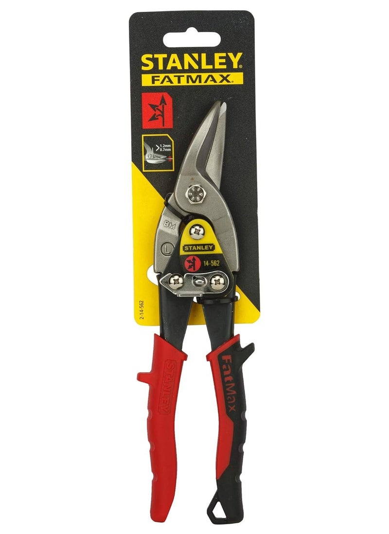 Stanley STANLEY 2-14-562 FATMAX MaxSteel  Aviation Snips Left Cut Bi-Metal-254mm (Red & Black)  - Image 3