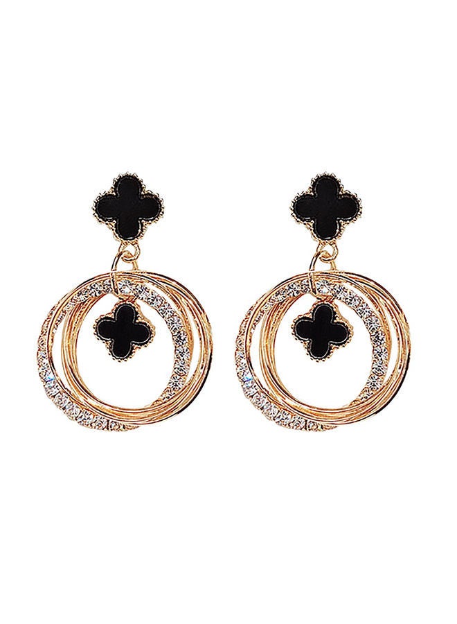 NIBEMINENT 925 Sterling Silver Earrings With Rhinestone 