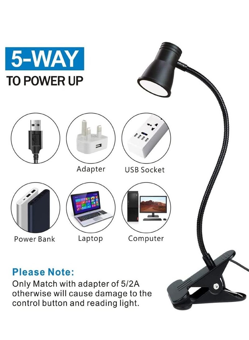 Bedroom bedside lamp, eye protection desk LED clip-on lamp, special lamp for students' writing and reading learning - Image 5