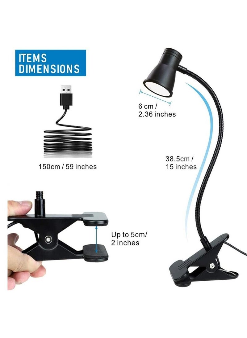 Bedroom bedside lamp, eye protection desk LED clip-on lamp, special lamp for students' writing and reading learning - Image 2