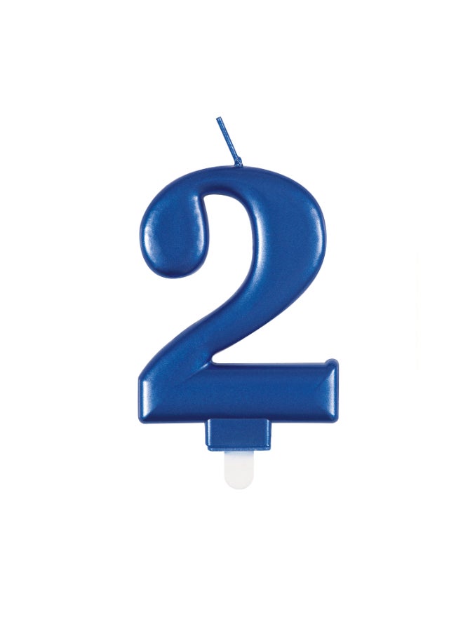 يونيك شمعة عيد ميلاد رقم 2 من ميت بلو