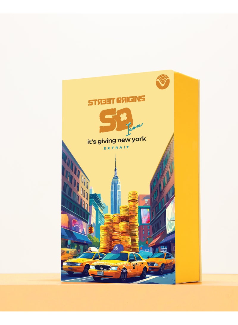 Street Origins It’s Giving New York (Venus) Icon, Long Lasting Extrait De Parfum, 75ml – Amber Vanilla - Image 2