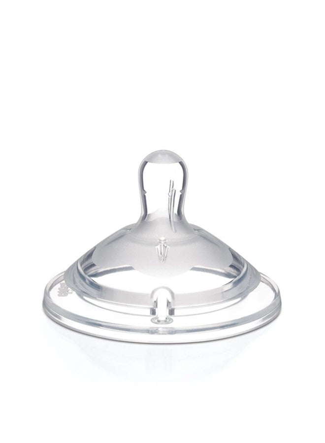 Chicco Natural Feeling 3 Silicone Teat Fast Flow 6m+ 2units - Image 1