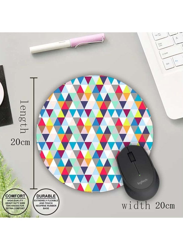 Protective Printed Mouse Pad Round - Image 1
