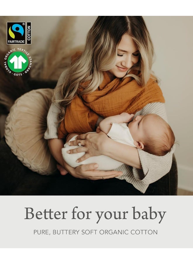 Kishu Baby Indi GOTS Organic Muslin Nursing Cover Up for Breastfeeding - Image 5