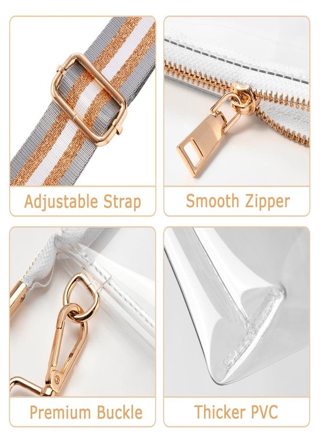 BS-VOG Clear Purse for Women Stadium Approved, Clear Crossbody Bag, Small Clear Stadium Bag for Concerts Sports Events - Image 4
