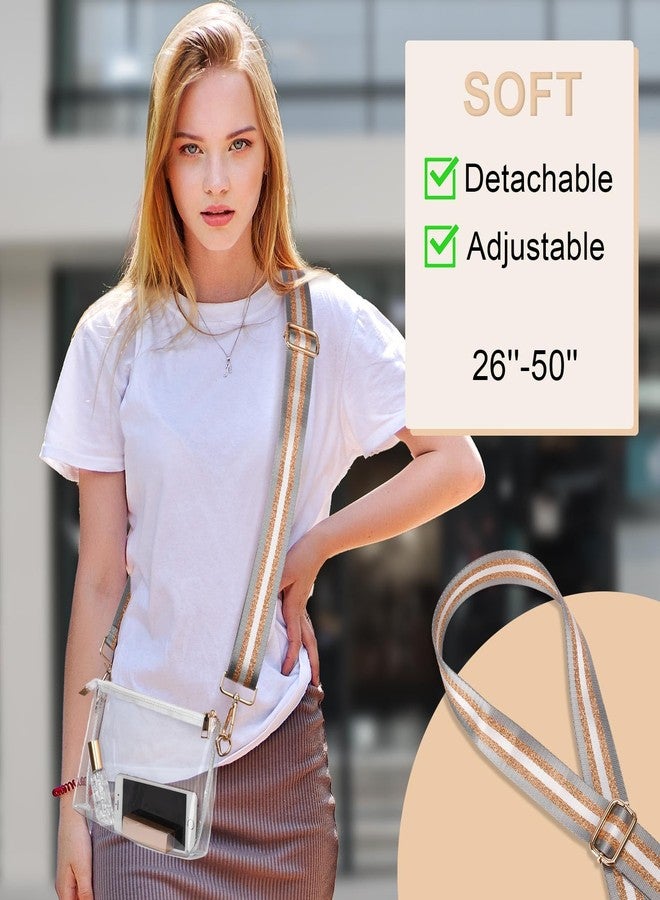 BS-VOG Clear Purse for Women Stadium Approved, Clear Crossbody Bag, Small Clear Stadium Bag for Concerts Sports Events - Image 2