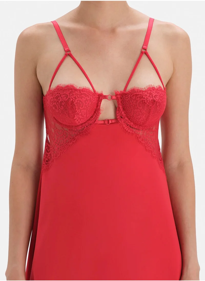 dagi Plunge Neck Night Wear