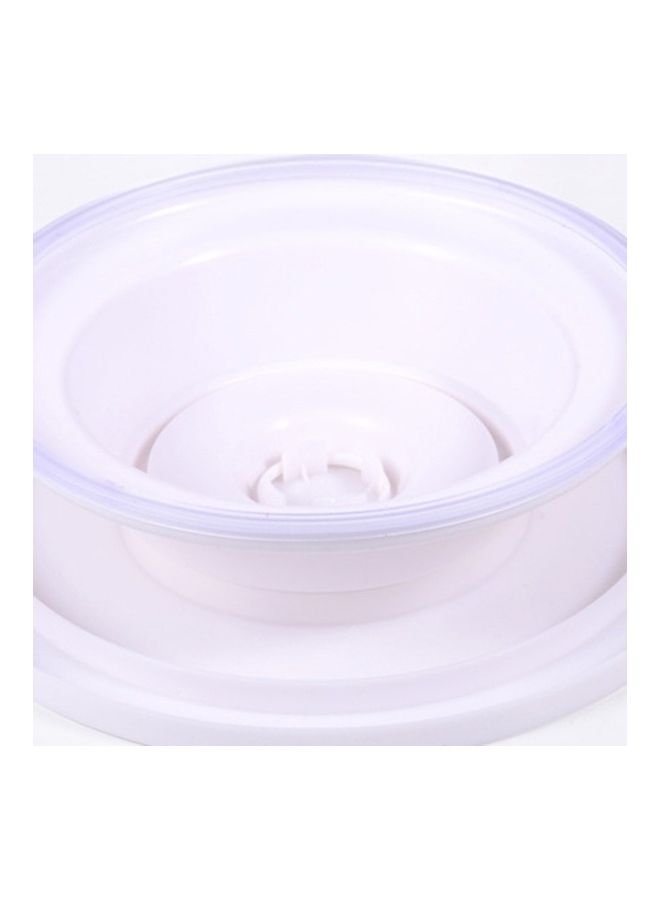 NIBEMINENT Flower Framed Cake Decorating Turntable Stand white - Image 4