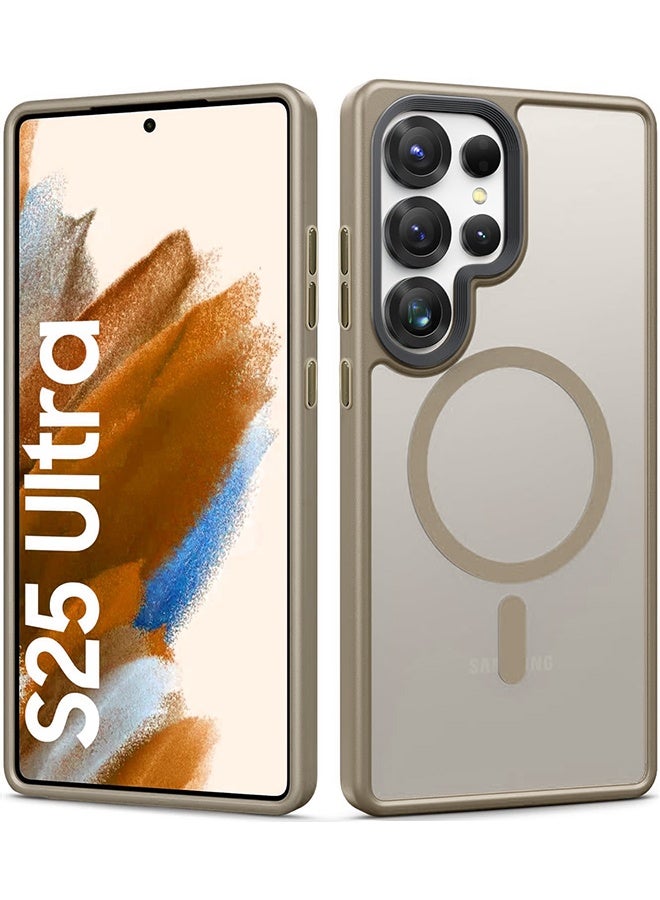 Frosted Magnetic Mobile Phone Case Protective Cover for SAMSUNG Galaxy S25ultra - Image 1