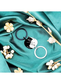 Oasisgalore Cat Keychain Valentines Day Gifts For Her Him Couples Matching Keychains  - Image 2
