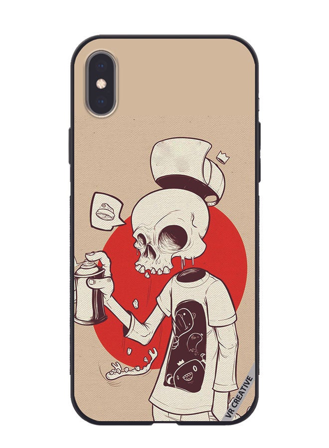 VR CREATIVE Protective Case Cover For Apple iPhone XS Max Skeleton Design Multicolour - Image 1