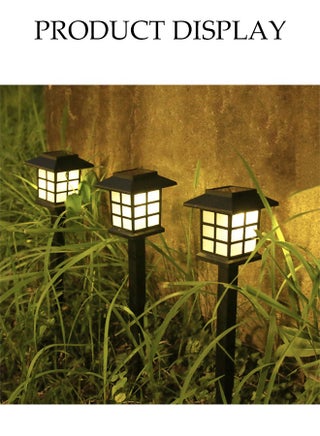 Solar Outdoor Lights,4 Pack Solar Path Lights, IP44 Waterproof Walkway Lights Outdoor, Garden Light, Solar-Powered Pathway Waterproof for Garden, Yard, Landscape and Driveway(Warm White) - view 5
