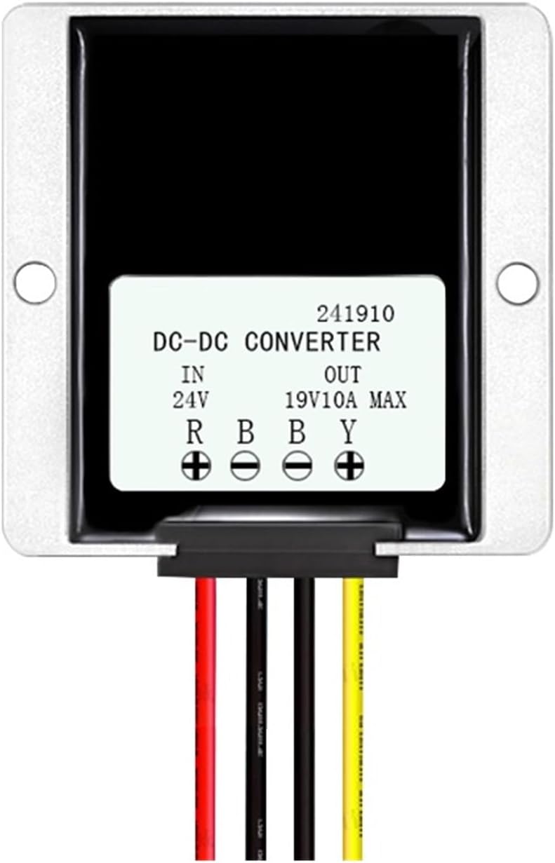 24V to 19V 5A 10A 15A DC Car Truck Laptop Power Supply Converter 24 Volt Reduce to 19 Step Down Buck Voltage Regulator(24v to 19v 10a) - Image 1