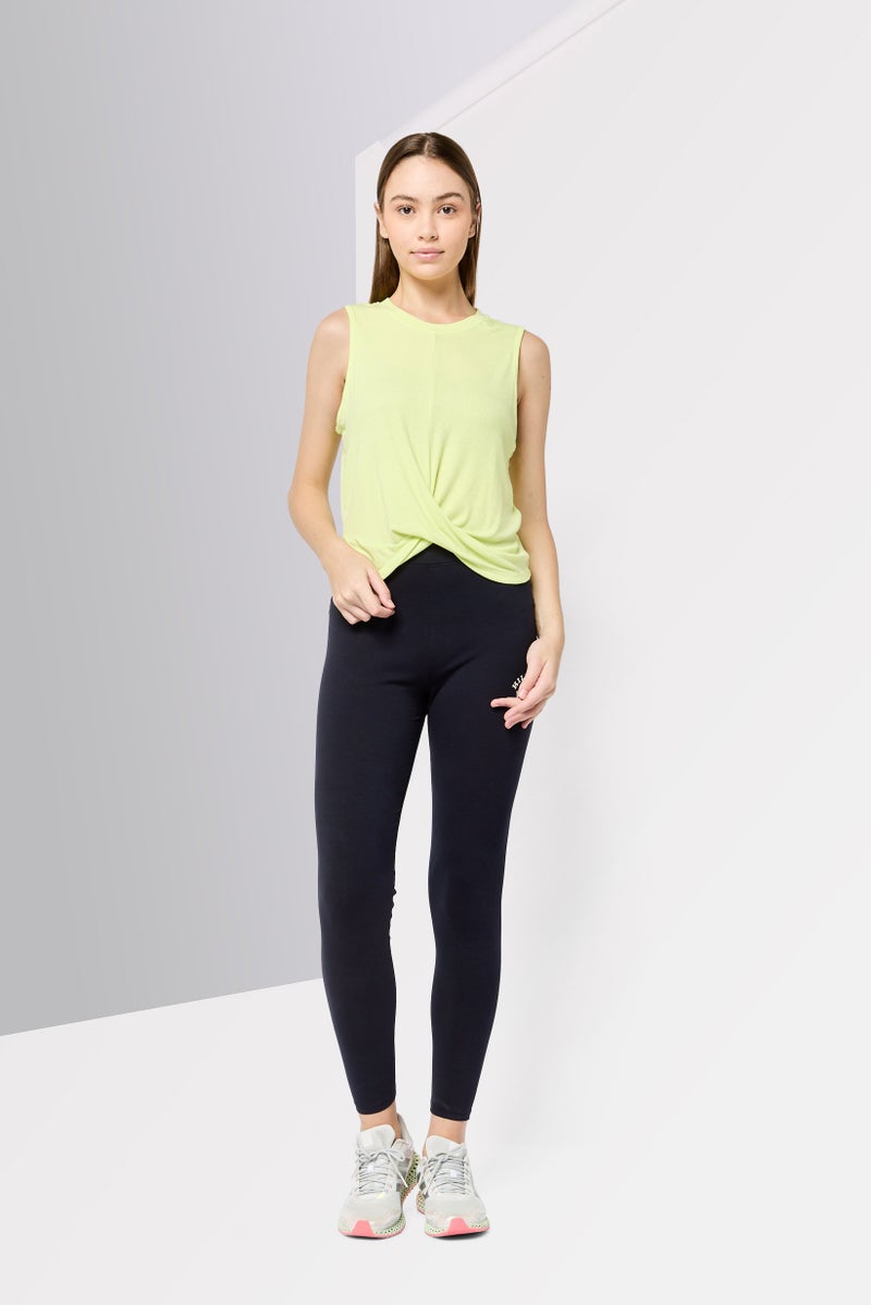 DKNY Sport Women Sportswear Fit Sleeveless Training Tank Top, Lime Green  - Image 2