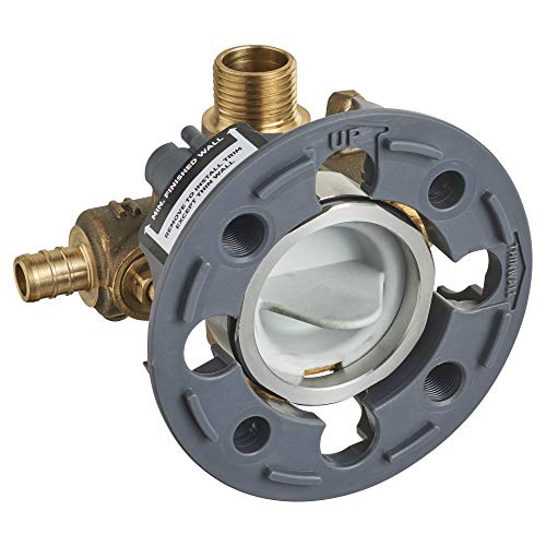 American Standard صمام تركيب دش فلاش أمريكان ستاندرد RU107SS مع مداخل PEX ومخارج عالمية مع توقفات مفك البراغي لنظام حلقة الضغط، غير مكتمل - Image 2