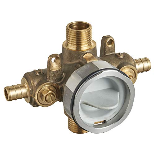 American Standard صمام تركيب دش فلاش أمريكان ستاندرد RU107SS مع مداخل PEX ومخارج عالمية مع توقفات مفك البراغي لنظام حلقة الضغط، غير مكتمل - Image 3
