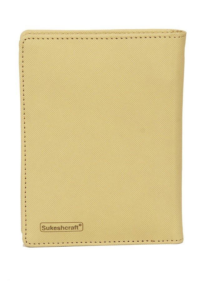 Sukeshcraft RFID Safe Passport Holder Cover Case Travel Document Organizer in Beige - Secure and Stylish Travel Accessory - Image 5