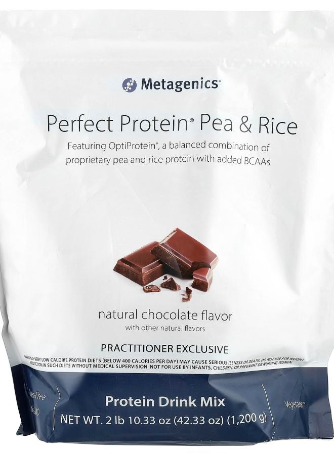 Metagenics Perfect Protein® Pea & Rice Natural Chocolate 2 lb 10.33 oz (1200 g)
