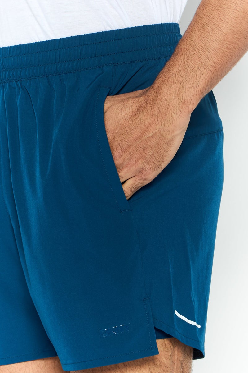 DKNY Men Brand Logo Board Shorts, Poseidon - Image 3