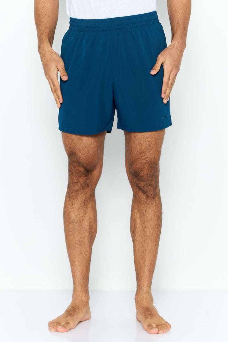 DKNY Men Brand Logo Board Shorts, Poseidon - Image 1