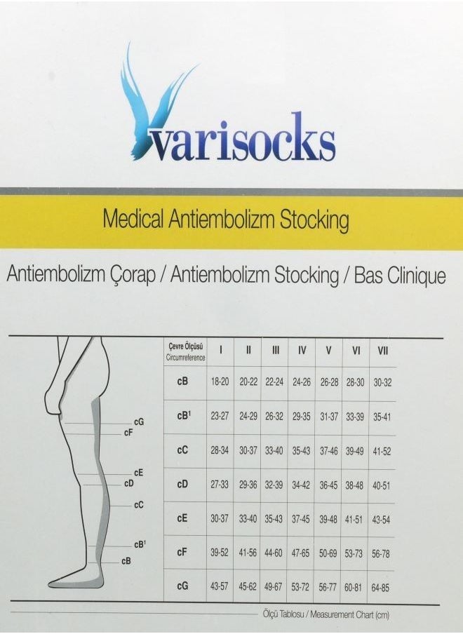 ABC orthopedic health products - Anti-embolism stockings ,  anti-embolizm  Socks - thigh high knee stockings, venous thrombosis recovery edema compression stockings - Image 1