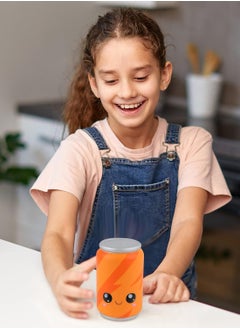 Excefore 4.9 Inch Squishies, Slow Rising Stress Relief Toy in Orange Can Design for Kids and Adults  - Image 5