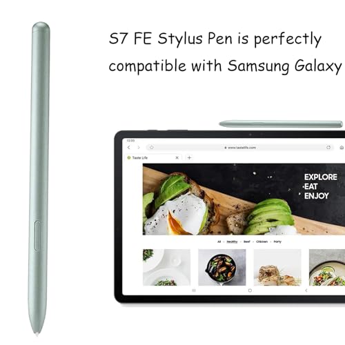 Anglepingping 2 Pack Galaxy Tab S7 FE S Pen Replacement for Samsung Galaxy Tab S7 FE Stylus Pen Replacement Compatible with Samsung Tab S7 FE SPen(Green) - Image 5