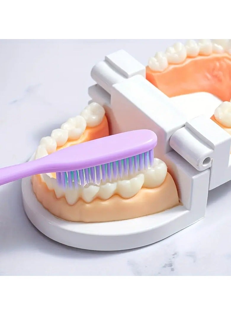 جلوسكي الشعر الناعم للبالغين فرشاة الأسنان رأس طويلة إضافية فرشاة الأسنان المنزلية معبأة بشكل فردي 1pc/4pcs - Image 5