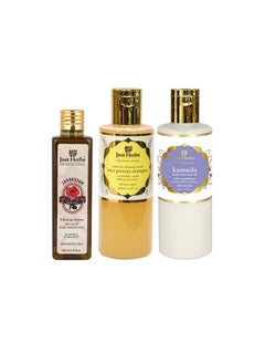 Just Herbs Anti Dandruff Treatment Kit ; Javakusum Hair Oil100 Ml ; Dandruff Control Soy Protein Shampoo200 Ml ; Kumuda Conditioner 200 Ml  - Image 2
