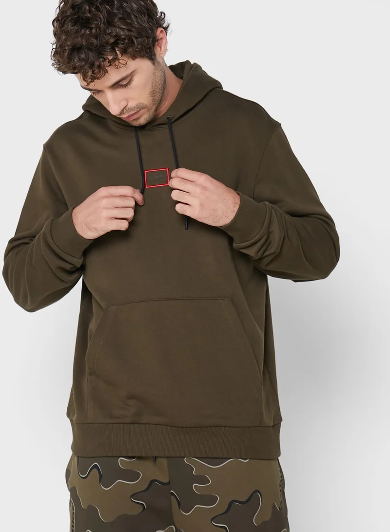 HUGO Logo Printed Hoodie