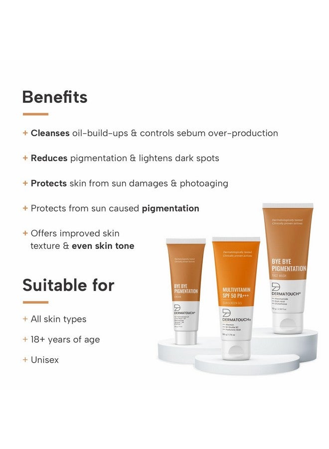DERMATOUCH Bye Bye Pigmentation Kit | For Anti-Pigmentation | For Dark Spot Reduction | For All Skin Types | For Both Men & Women - Image 3