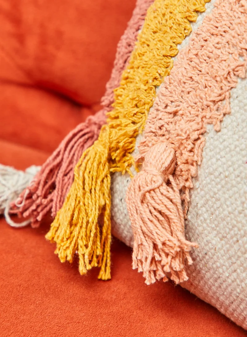 Sass & Belle Earth Rainbow Tufted Cushion