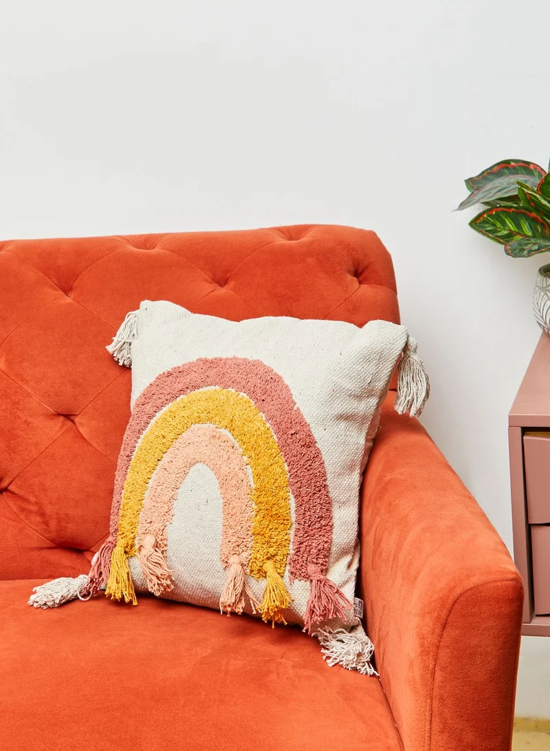 Sass & Belle Earth Rainbow Tufted Cushion