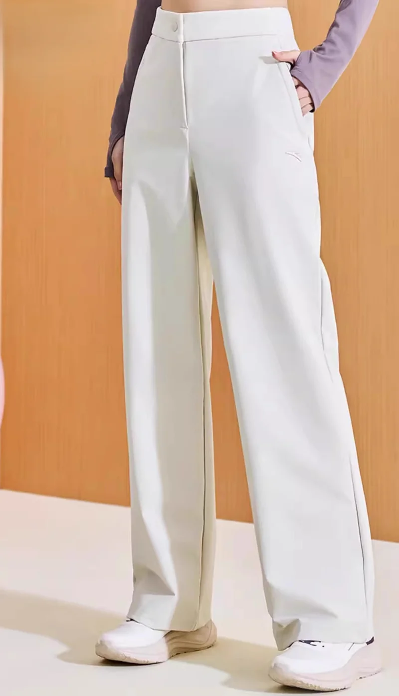 ANTA WOMEN PANTS BAR Woven Track Pants - Cross Training Grey