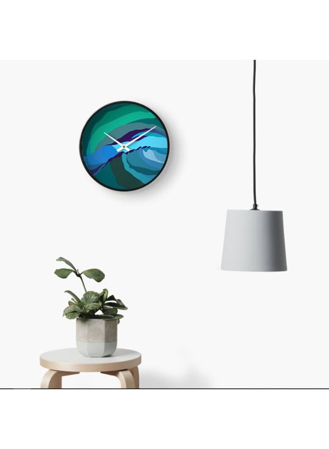 RIZARIES Teal Mist Wall Clock - Image 1