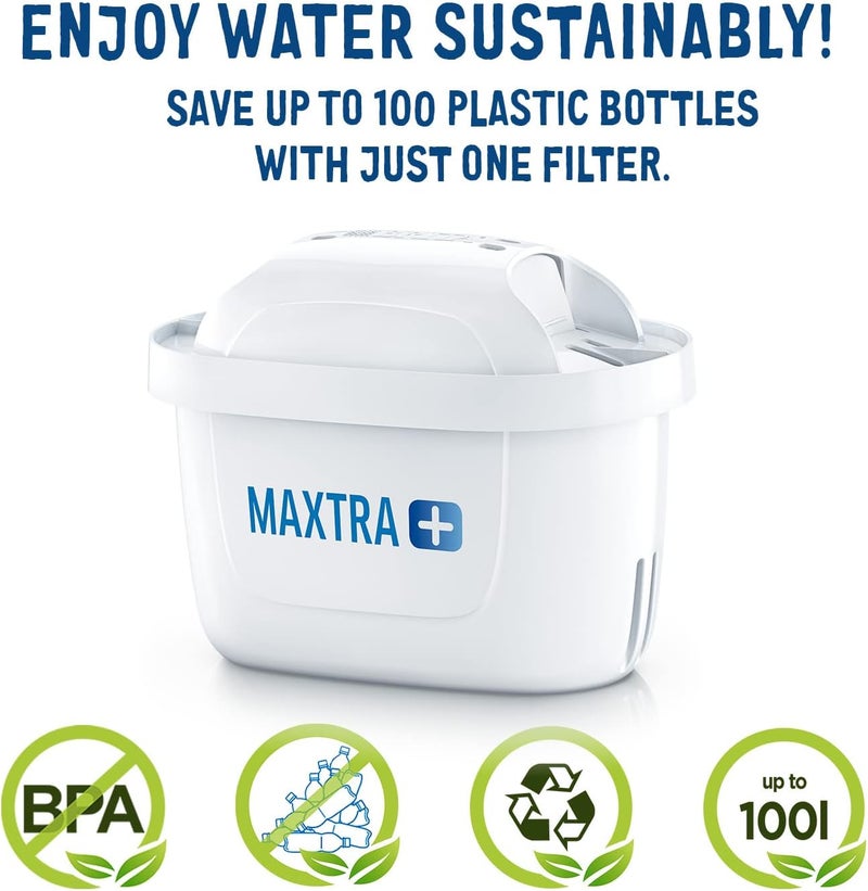BRITA MAXTRA+ replacement water filter cartridges, compatible with all jugs -reduce chlorine, limescale and impurities for great taste - single - Image 2