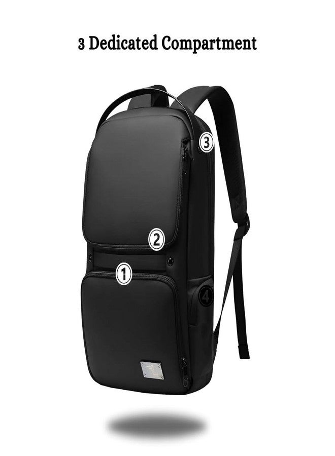 Ligo Transit Office Pro Premium 16 Inch Laptop Bag for Mens and Womens | Premium Laptop Backpack (Black) - Image 2
