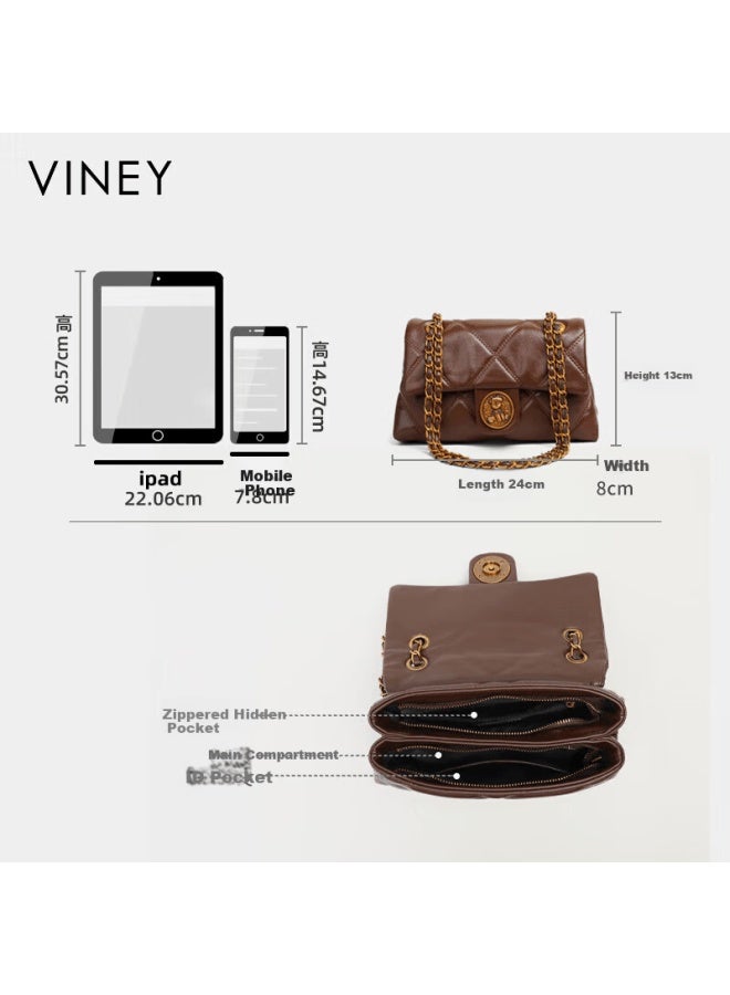 Viney Vintage Underarm Chain Bag Women's Light Luxury Crossbody Shoulder Bag Birthday Women's Day Gift - Image 3