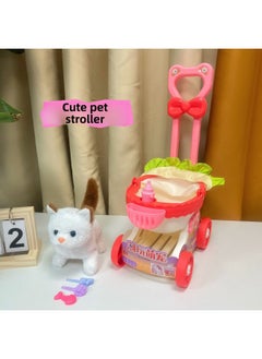 Generic Electric Plush Pet Simulation White Rabbit Cart Cat Walking Cry Children Play Home Toy Girl Toy-Color:Brown Rabbit Pet English Version  9831  - Image 4