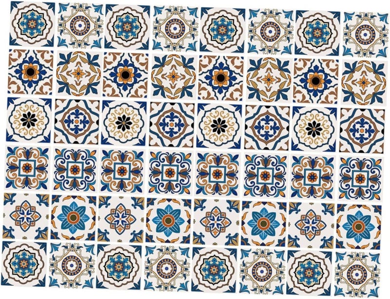 klarako 240 pcs Decals Bathroom Tiles Floor Wall Oil-Proof Stickers Tile Kitchen to Self-Adhesive and Vintage Style Easy Peel Stick Sticker - Image 2