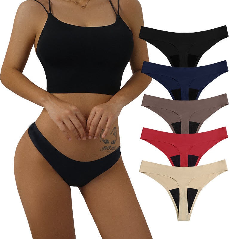 Seamless Leakproof Period Panties for Women Dark blue - Image 4