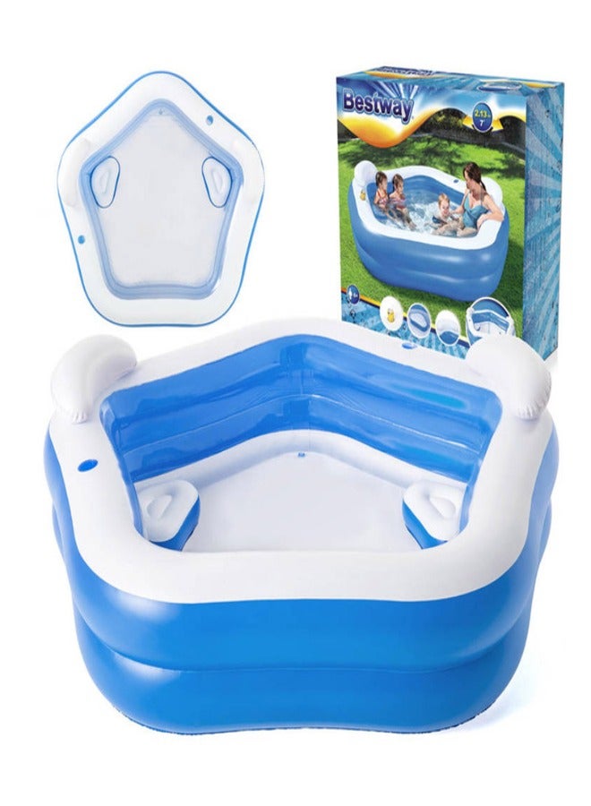 Bestway Family Fun Pool 2.13mx2.06mx69cm -26-54153 - Image 1