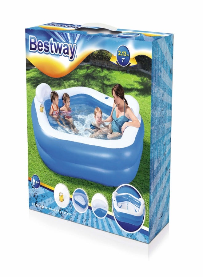 Bestway Family Fun Pool 2.13mx2.06mx69cm -26-54153 - Image 5