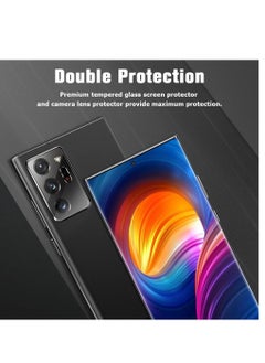 ELTRAZONE [2+2 Pack] Note 20 Ultra Glass Screen Protector, HD Clear 9H Tempered Glass Scratch Resistant, Fingerprint Unlock, 3D Curved, Bubble-Free  - Image 5
